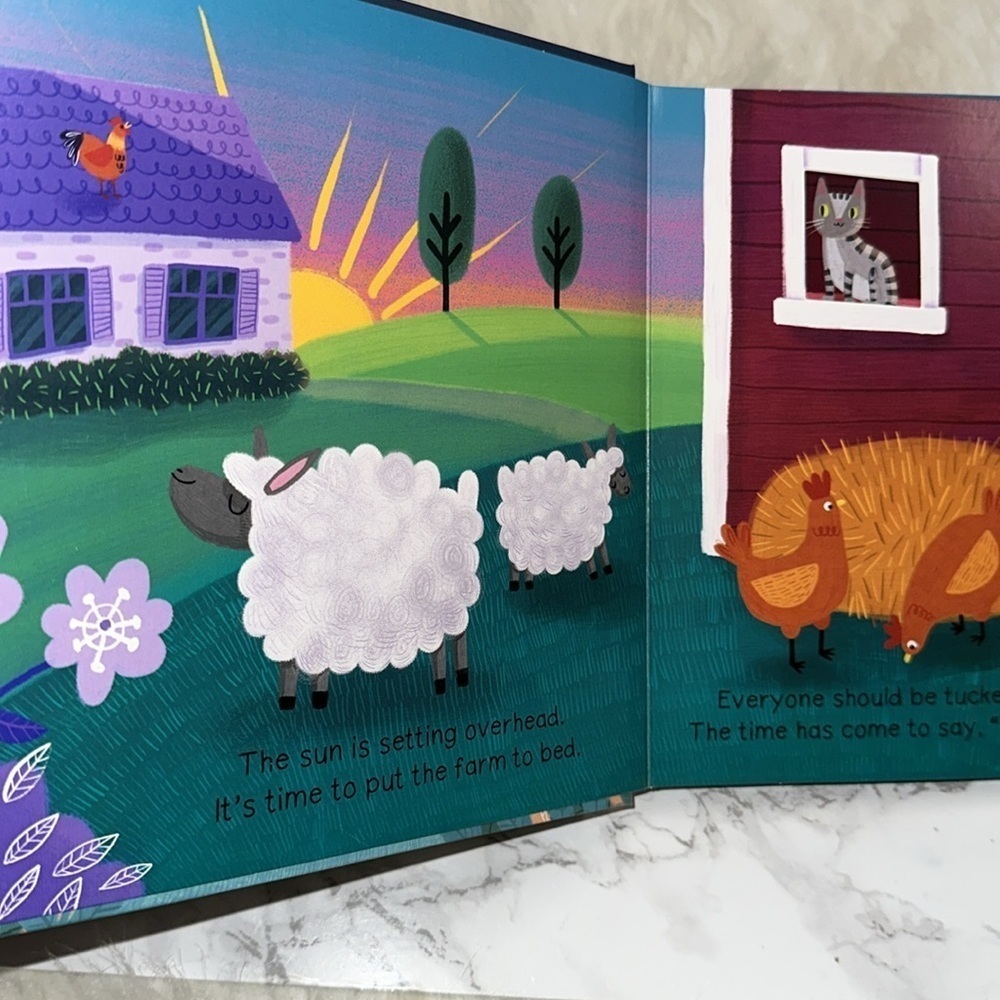 Night Night Farm Children's Book glow in the dark - Picture 2 of 16